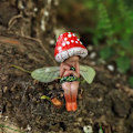 Miniatyrbillede 1 af 5: En sovende fe have statue, lille sovende svampe fe statue, sovende fe baby svampe fe statue, hjem have kontor dekoration