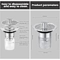 Miniatyrbillede 5 af 5: Universal Vask, Pop-Up Vaskprop, Vask Afløb med Anti-Tilstopning Si, Universal Vaskprop med Magnetisk Vandventil 34-38mm