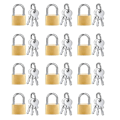 Pikkukuva 1 / 5: 12 kappaleen mini-lukot, pienet messinkiset lukot, 3 avaimella matkalukkoon, reppuun, kuntosalilukkoon Z