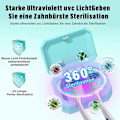 Miniatyrbilde 2 av 5: Elektrisk tannbørstestabilisator med UV-sterilisering, bærbar og kompakt design for hygiene.