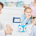 Miniatyrbillede 3 af 5: 2 stk. DIY Blanke Terninger, Blanke Terninger & Undervisningsmærker, Terninger Tørre Terning Cube Bærbar Rengørbar Skrive Terninger Lyse Farvede Blanke Undervisningshjælpemidler (Grøn)
