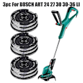 Pikkukuva 1 / 4: 3 kpl Bosch Art 24 27 30 30-36 Li Strimmer -leikkurin leikkuukelan kela 6m 1.6mm Puutarhatyökalun osat Vaihto