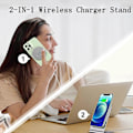 Miniatyrbilde 3 av 5: Trådløs lader kompatibel med MagSafe-lader, iPhone-lader, induktiv ladestasjon, magnetisk induksjonslader, trådløs hurtiglader