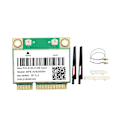 Miniatyrbillede 1 af 5: -axe3000h Wifi Kort Adapter + Antenne Wifi 6e 2400mbps Mini Pci-e Til Bt 5.2 802.11ax 2.4g/5g/6ghz Wl
