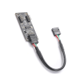 Miniatyrbild 3 av 5: USB-hub USB-splitter USB 2.0 9-stifts till dubbla 9-stifts hub-adapter förhöjningskort moderkort USB 9-stiftskontakt 1 till