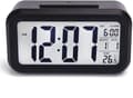 DTL Digital Väckarklocka, LED-display med temperaturvisning, stor LCD digital display