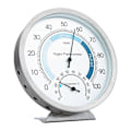 Miniatyrbillede 1 af 5: Rustfrit stål rumtermometer og hygrometer analog - Præcis måling - Ø 13cm