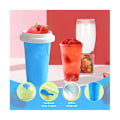 Pikkukuva 4 / 5: Kesä Net Red Silikonipihtikuppi Smoothie-kuppi Douyin Yksi Pihti Jääkuppi Nopea Jäähtyvä Kuppi