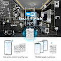 Miniatyrbillede 3 af 5: Tuya Smart WiFi Switch DIY Timer AC 85-265V WiFi Trådløs Controller 30A Strømovervågning Kwh til Alexa Home