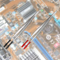 Miniatyrbillede 4 af 4: 2 stk. Gummi-Tippede Pincetter Bløde Tippede Pincetter PVC-Belagt Blød Flad Spids Lab Industri Hobby Cra
