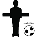 Miniatyrbillede 4 af 4: 9 stk Fodboldbordbolde 1,42 tommer Bordfodboldbolde Til Fodboldbordspil Fodboldtilbehør Udskiftninger Multifarvet
