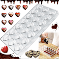 Miniatyrbilde 2 av 5: Transparent sjokoladeform, 2-delt 3D sjokoladeformer for kreative bakedesign