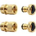 Miniatyrbillede 1 af 5: Havehane Slange Hurtigkobling Udvidbar Havehane Han til Hun Adapter Stik til Hane og Jet (2 SÆT)