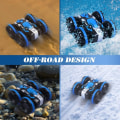 Miniatyrbild 5 av 5: Leksaker för pojkar 5-10 år RC-bil 2,4 GHz RC-båt Vattentät RC Monstertruck Stuntbil 4WD RC-bil Pojkar Flickor Födelsedagspresent Allt terräng Vatten Strand P