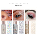 Miniatyrbilde 2 av 5: 8 stk Flash Eye Shadow Sequins Gel Mermaid Scale Ansikt Kropp Melk Scene Nattklubb Sminke 8 Farger