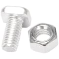 Pikkukuva 1 / 5: 100 kpl M6X12mm kasvihuoneen mutterit ja pultit neliöpää pultit mutterit kasvihuoneen korjaussarja osien vaihto puutarhatarvikkeet