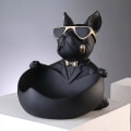 Miniatyrbild 1 av 5: Bulldog Djurfigur Hund Staty Förvaringslåda Heminredning Prydnadsföremål Konst Skulptur Heminredning Figurinhas Estatua