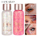 Pikkukuva 3 / 5: 8 kpl Flash Eye Shadow -paljetit Geeli Mermaid Scale Kasvot Vartalomaito Stage Nightclub Meikki 8 Väriä