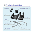 Miniatyrbilde 4 av 5: For 7400931 XNT Transduserbrakett, Transduserfeste for XHS-modeller, Transommontering Hard