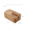 Miniatyrbillede 5 af 5: 2 stk. Økologisk-Linned Vævsæske Holder, Japansk Stil Bomuld Og Linned Klud Kunst Pumpeæske Enkel Hjemmeophold Konkav Form Opbevaringspose Kreativ