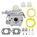 Miniatyrbillede 1 af 5: C1uh142 Forgaser med brændstofledning Tune Up Kit til Ut 085801 Ut 21947 26cc Kantklipper Snoreklipper Blæser