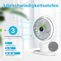 Pikkukuva 2 / 5: Pöytätuuletin mini USB-tuuletin kannettava pöytätuuletin LED-valolla koti- ja toimistokäyttöön