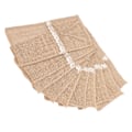 Miniatyrbilde 4 av 5: Jute Serviettholdere - 20 stk Blonder Servietposer for Retro Landlig Bryllup, Bursdager og Mottakelser