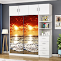 Pikkukuva 4 / 4: StyleP 77x200cm 3D Ovi Tarra Viinikellari Kuva Tapetit Trompe l'oeil Seinätarrat PVC Vedenkestävä Tapetit Makuuhuoneen Kylpyhuoneen Keittiön Koristelu D