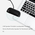 Miniatyrbild 4 av 5: USB-högtalare Bärbar Högtalare Drivs Stereo Multimedia Högtalare För Notebook Laptop PC (Svart)