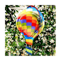 Miniatyrbillede 4 af 5: 4 stk. 8 tommer Sublimeringsvindmølle Blanke Sublimeringsblanker Varmtluftballon Form Ornament Til Ya