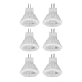 Miniatyrbilde 1 av 5: 6 stk MR11 LED-lys pære 4W GU4 Dobbel Pin Pære Dimbar 360lm Lampe for Gangvei Hage Landskap Områder 220V Varmt Lys 3000K