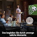 Miniatyrbillede 3 af 5: Natlampe LED sengelampe fodbold 3D natlampe med lampefod til børneværelsesindretning