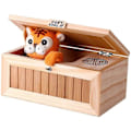 Miniatyrbild 1 av 4: Zantec Trälåda Usel Låda Lämna Mig I Fred Låda De Mest Oanvändbara Maskinerna Rör Inte Leksak Tiger Present Med Ljud