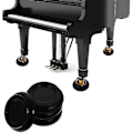 Miniatyrbild 5 av 5: Sl Pianogolvskydd Rullkopp för Pianofötter, 4-pack Möbelbenskydd, Används för att Skydda Golv och Mattor från Pianorullar