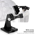 Miniatyrbillede 1 af 5: Bærbar Hjelmkamera Adapter Base Mount - Letvægts Nylon (Sort)