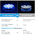 Miniatyrbillede 4 af 5: Vandfaste jacuzzi-lys, 13 LED-perler, 16 farver, undervandslys til afslapning