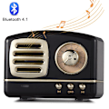 Pikkukuva 1 / 4: Kannettava Bluetooth-retrokaiutin, langaton mini-vintage-kaiutin rikkaalla bassoilla, stereolla, sisäänrakennetulla mikrofonilla matkustamiseen, kotiin, ulkoiluun
