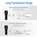 Pikkukuva 3 / 5: Viivakoodinlukija HBA-W6 Langaton 1D/2D CMOS-lukija USB Bluetooth Mini Pocket QR-lukija IOS Android Windowsille (Musta)js