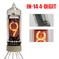 Miniatyrbild 2 av 5: IN-14 Nixie-rörsklocka Kit - Retro skrivbords termometer & klocka med autentisk kallkatoddisplay js