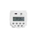 Miniatyrbild 1 av 5: Cn101a Dc 12v 16a Digital Lcd Strömställare Programmerbar Timer Tid Relä Switch Vit Fg