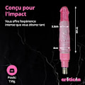Pikkukuva 2 / 6: Gode - Eroticon - 19 cm - Ruusu - Rypytetty varsi - 3XLR liitin - Yleinen Rosa