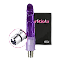 Pikkukuva 1 / 6: Dildoa - Erotiikka - Violetti - 17 CM - Uritettuna - Liitin 3XLR Lila