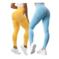 Pikkukuva 3 / 9: Korall Seamless Tights Leggings Gymshout Large Salmon L