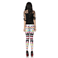 Pikkukuva 6 / 7: Färgglada Aztec Leggings MultiColor L