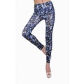 Miniatyrbild 1 av 3: Svarta Leggings med blå rosor Svart one size