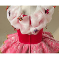 Miniatyrbillede 9 af 10: Elegant Rosa Prinsessklänning Törnrosa Maskeraddräkt Pink 152
