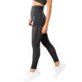 Miniatyrbillede 6 af 6: Mörkgrå Seamless Tights Leggings Mesh DarkGrey S