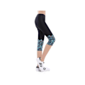 Miniatyrbild 2 av 9: Svarta Capri Leggings med Snäckslasmönster multifärg XL