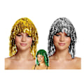 Miniatyrbillede 1 af 5: Glitterperuk Maskerad Silver one size