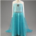 Miniatyrbillede 8 af 8: Frost Elsa Prinsessklänning Blue 130
